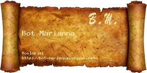 Bot Marianna névjegykártya