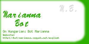 marianna bot business card